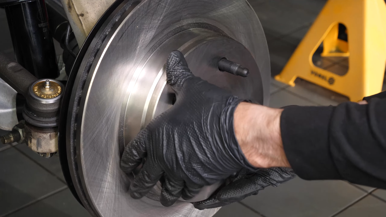 Install the brake disc