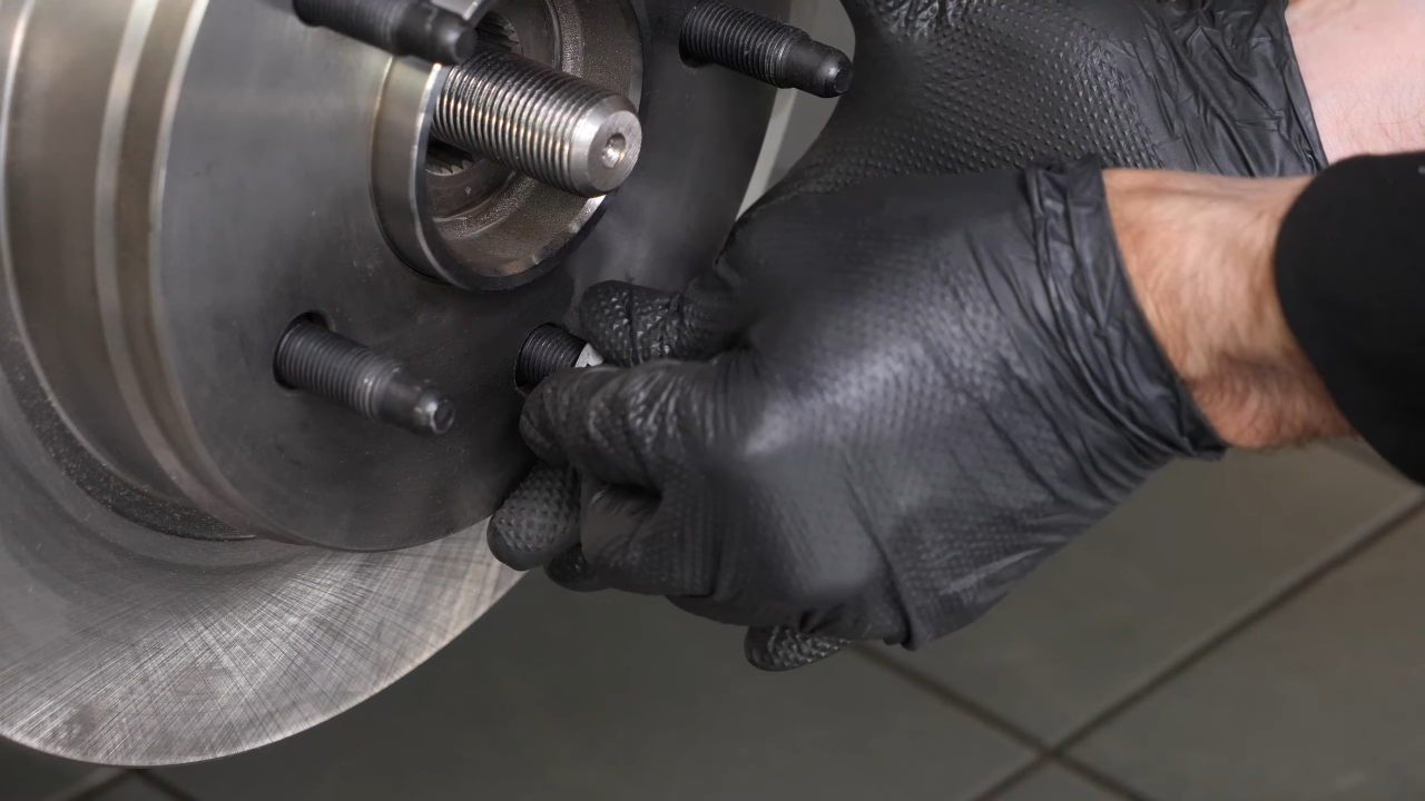 Install the brake disc