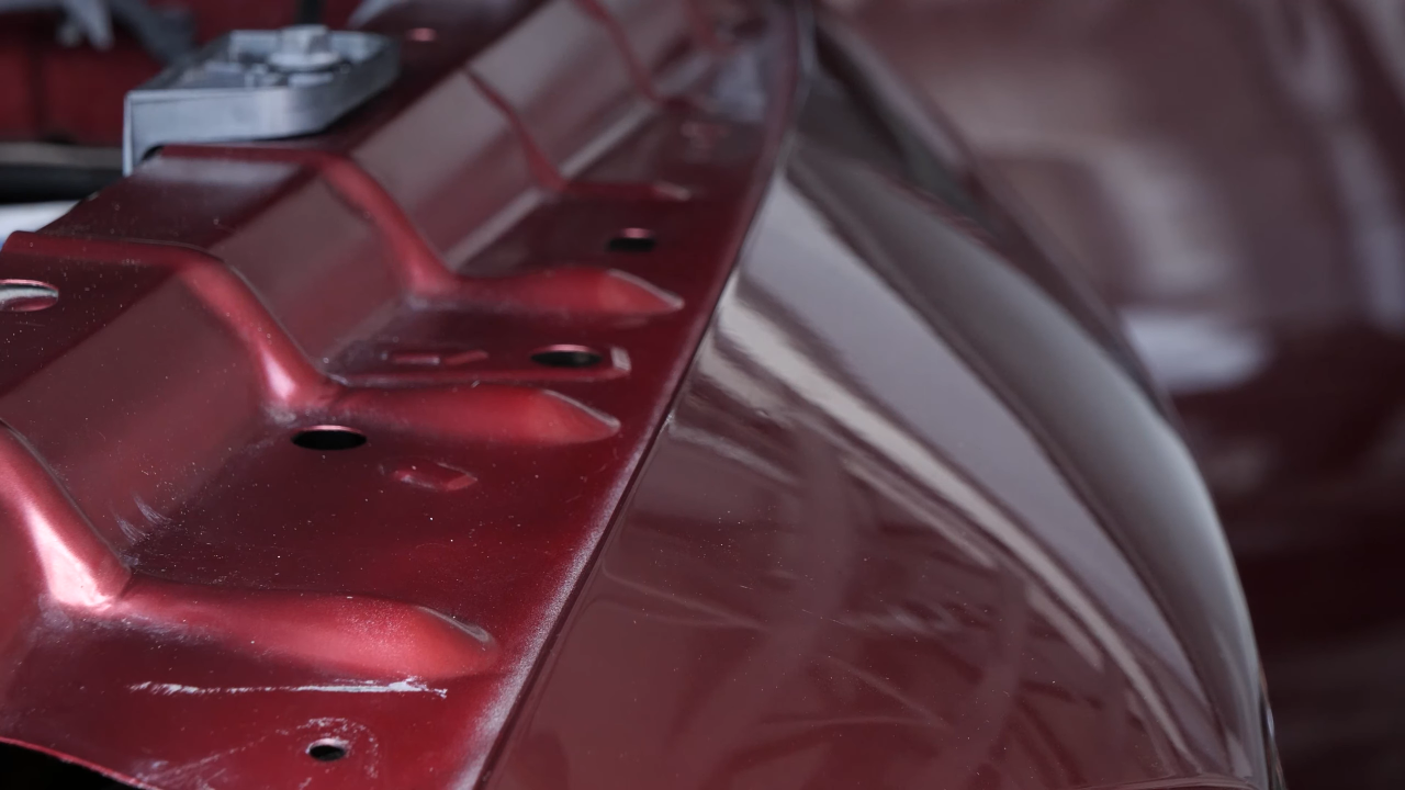 Align the fender with the hood