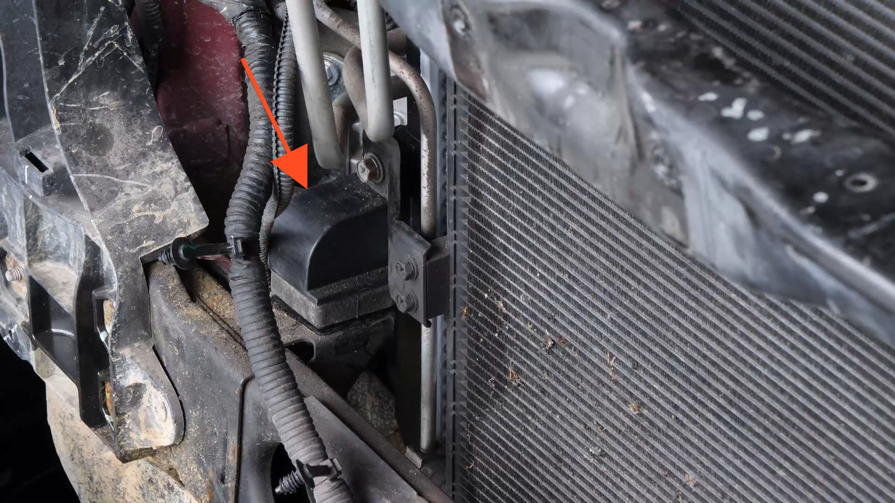 Remove the radiator bracket