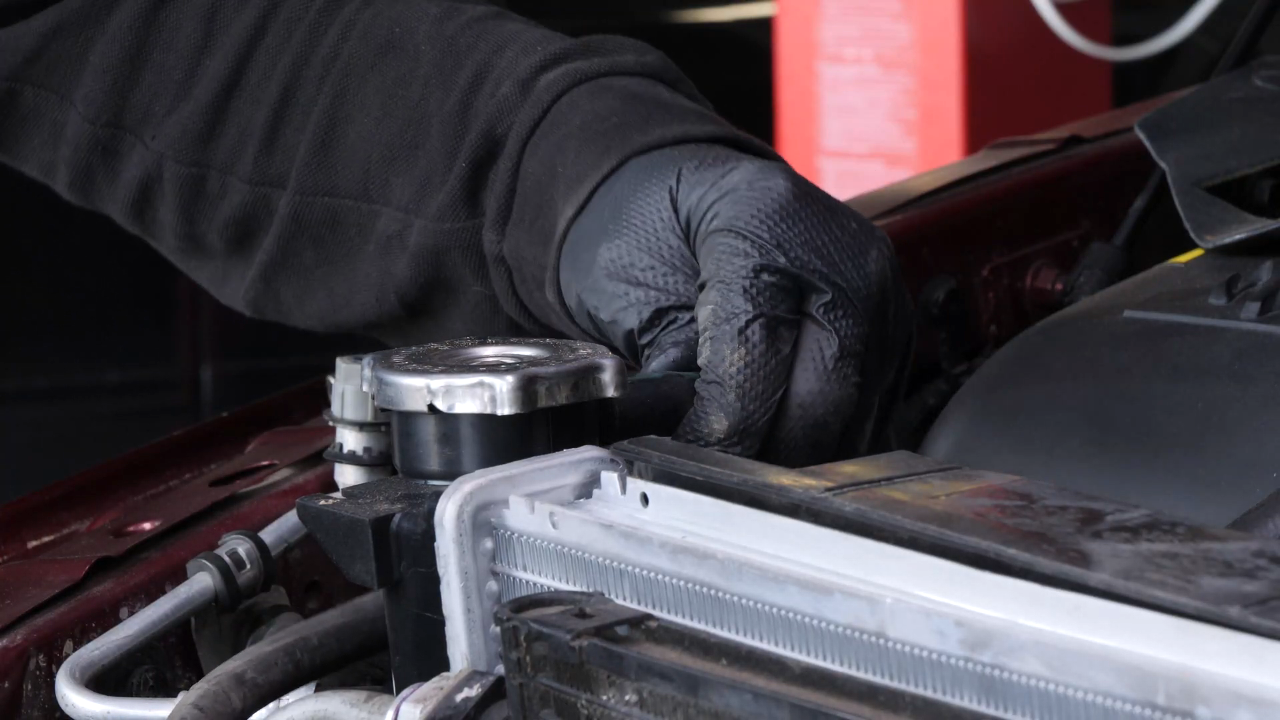 Put the coolant reservoir back