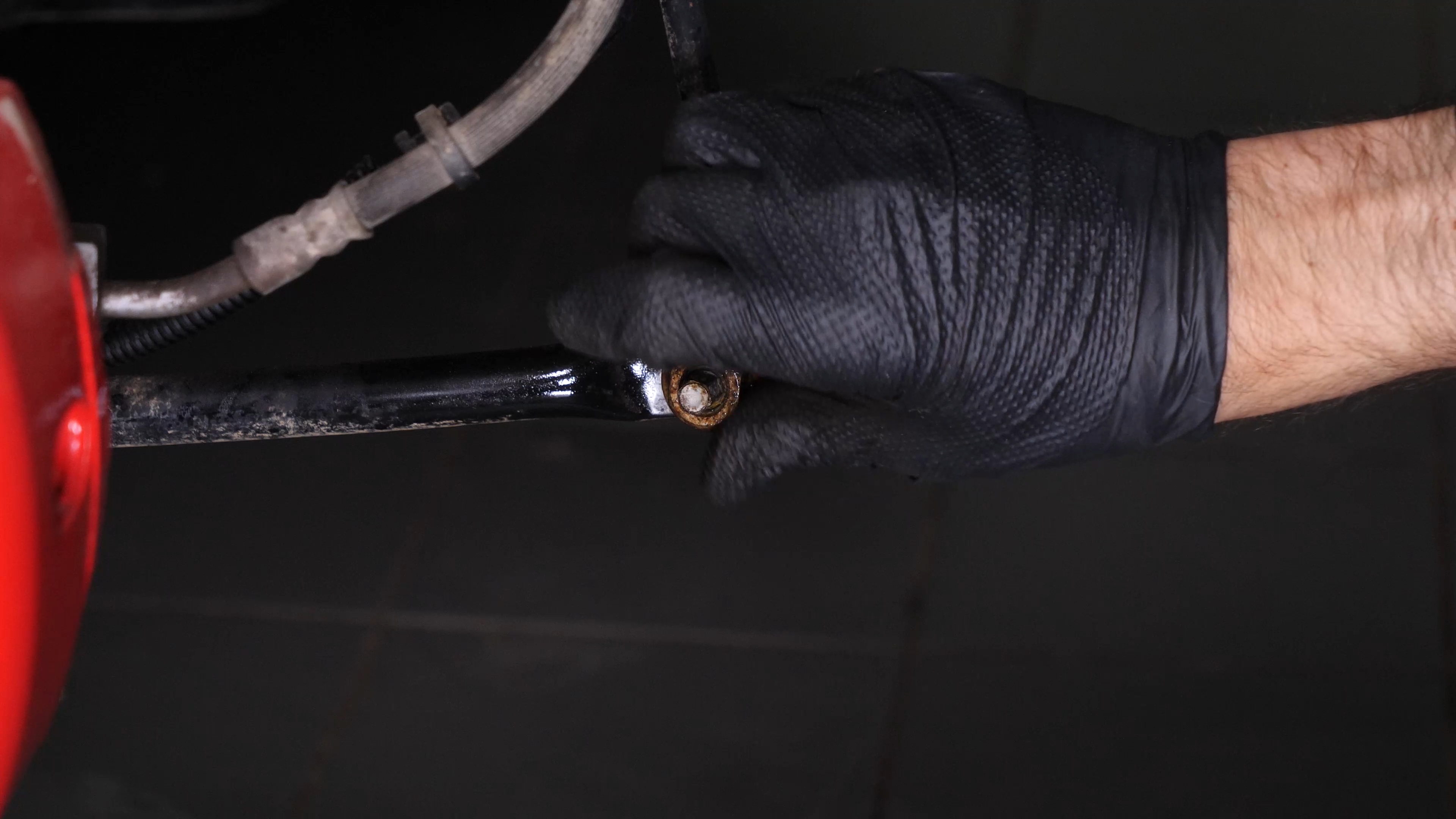 Remove the lower ball joint