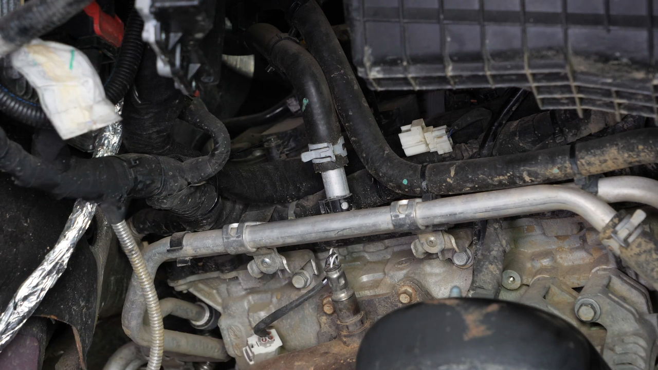 Disconnect the oxygen sensor