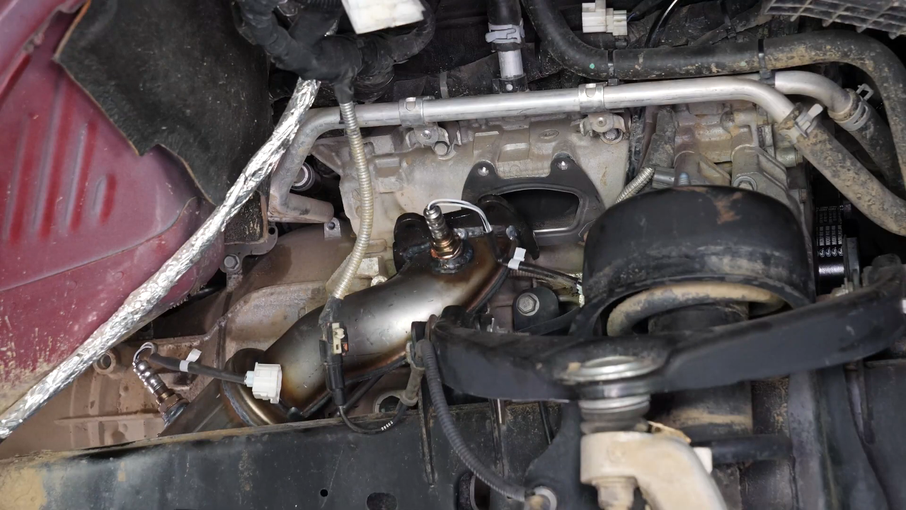 Put the exhaust line back