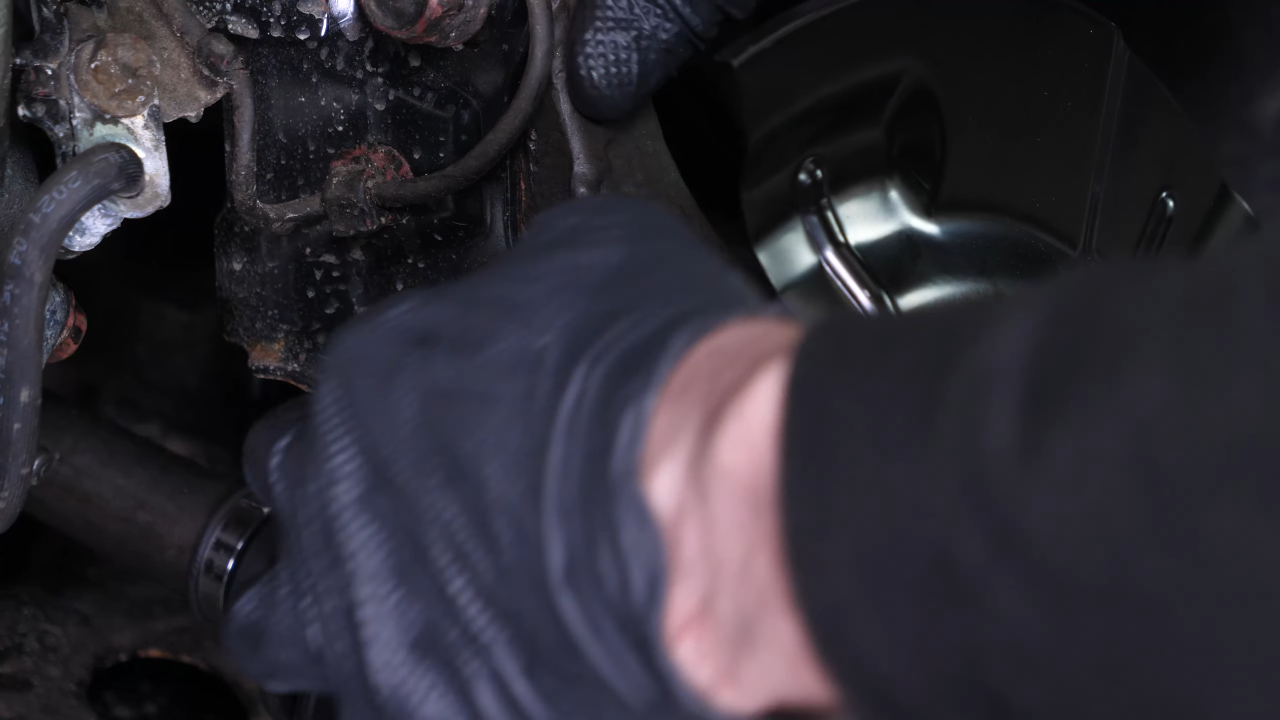 Reinstall the strut in the wheel knuckle