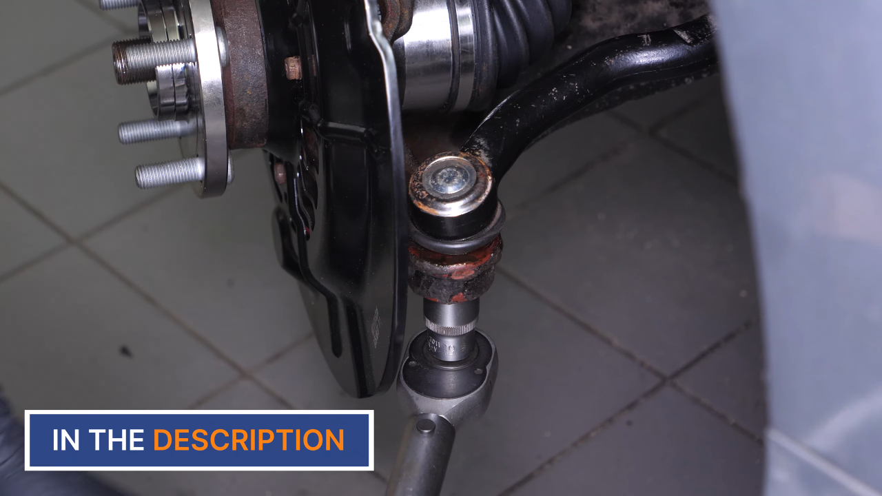 Put the outer tie rod back
