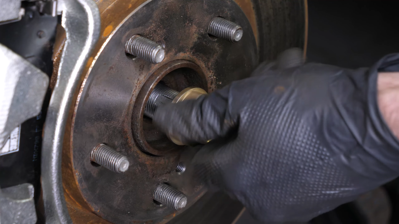 Tighten the hub nut