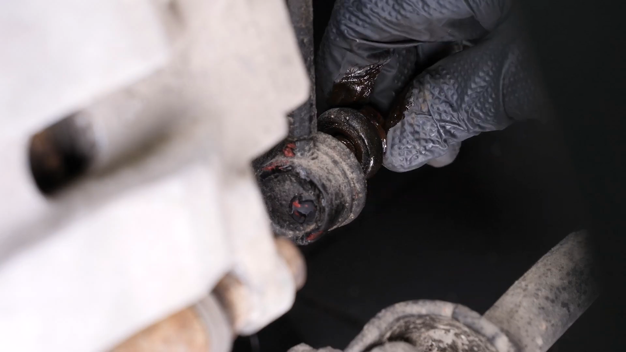 Remove the lower ball joint