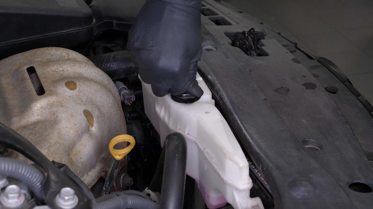 Fill the cooling system with coolant