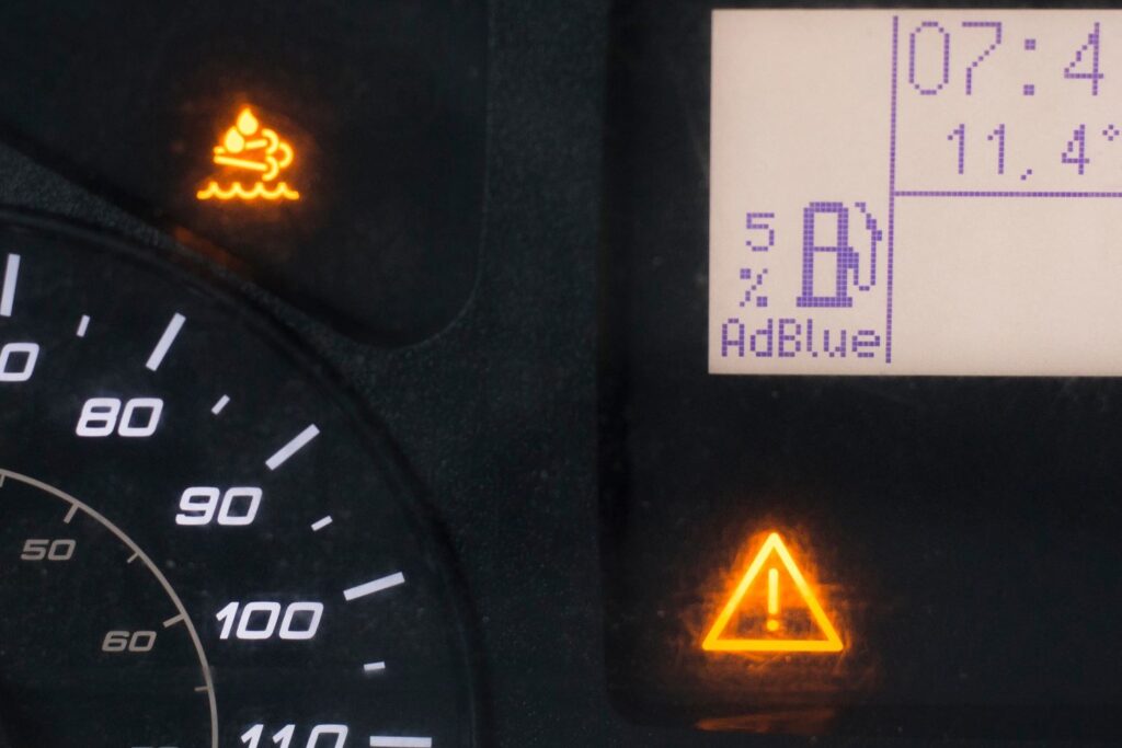 adblue warning light on