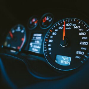 instrument panel lights on