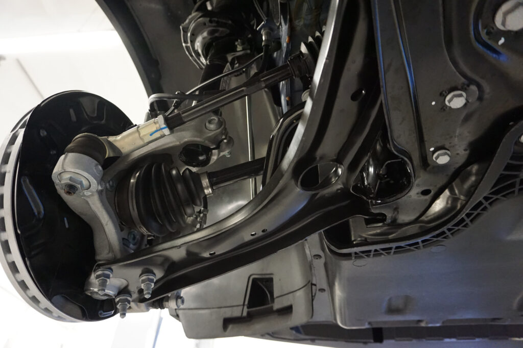 location of vehicle control arm