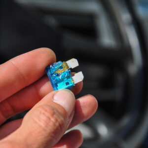 what a blown car fuse looks like