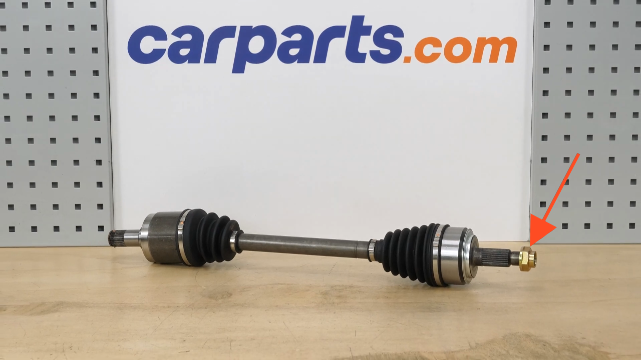 Put the CV axle back