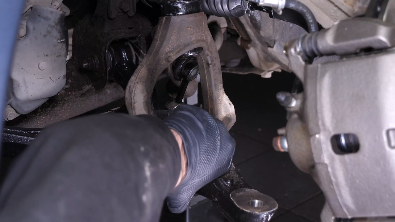 Put the CV axle back