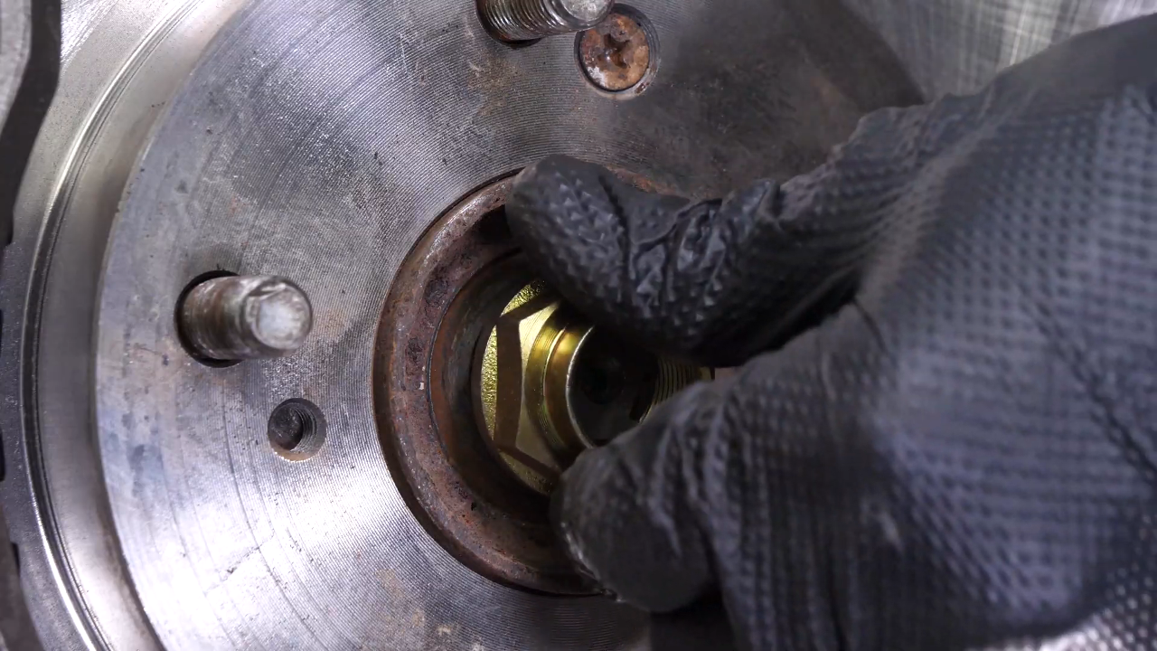Put the CV axle back