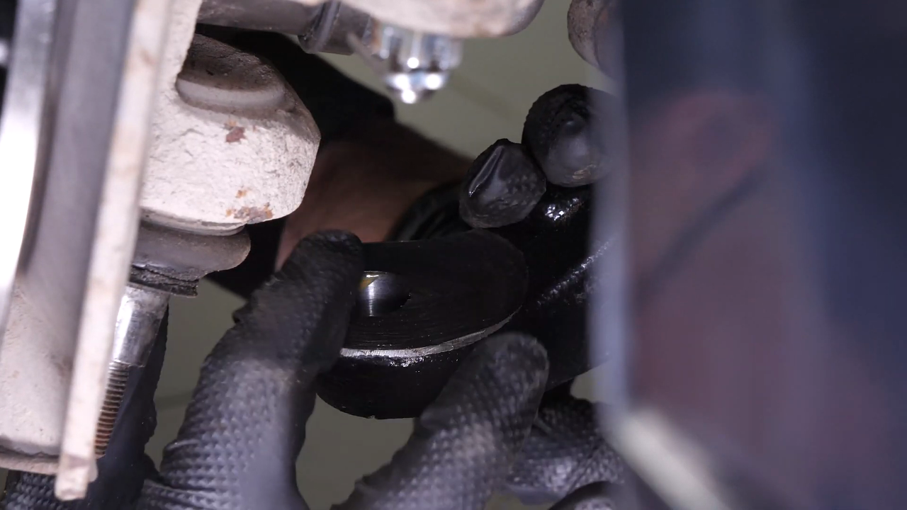 Install the lower ball joint