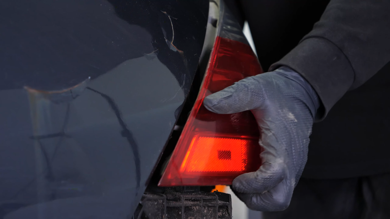 Remove the tail light housing