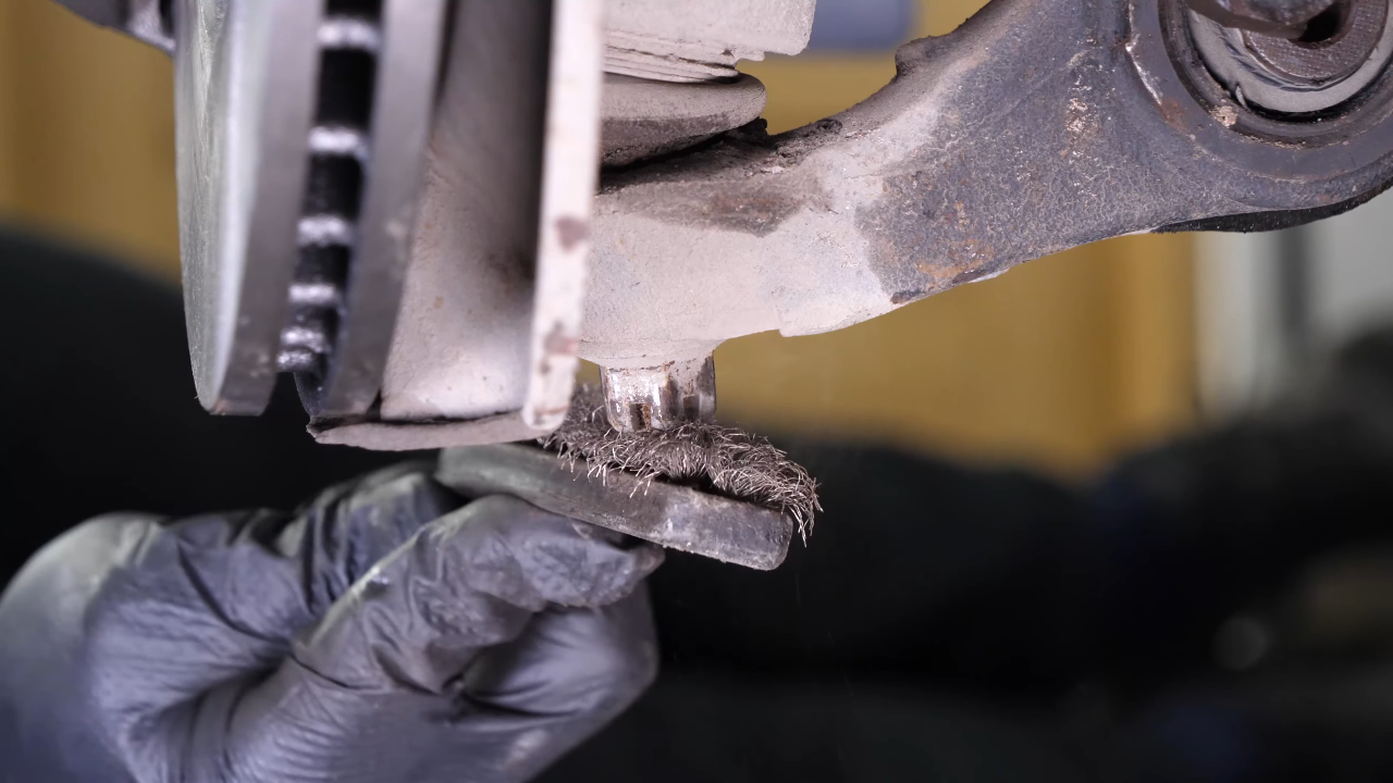 Remove the control arm ball joint