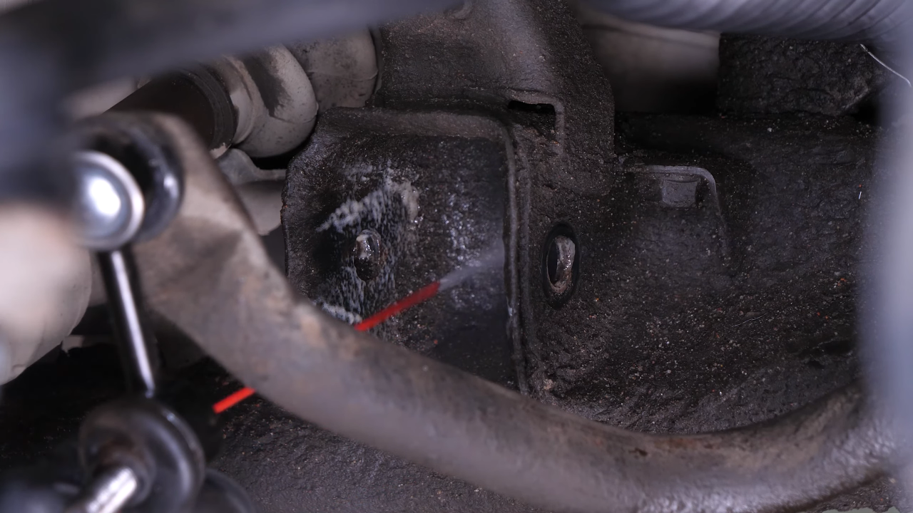 Put the control arm back