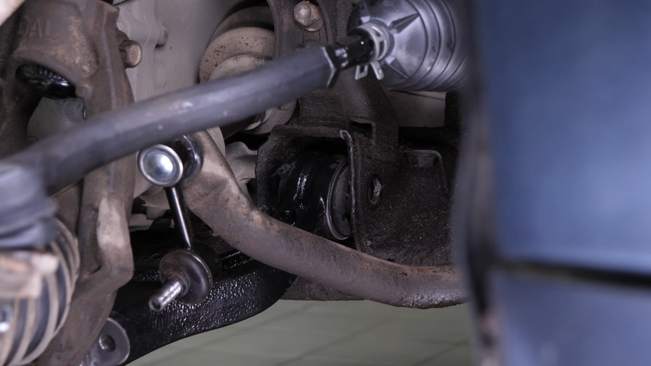 Put the control arm back