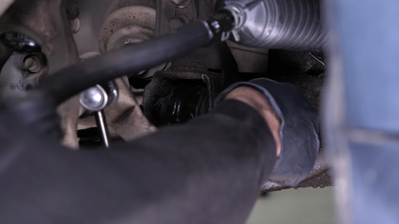 Put the control arm back