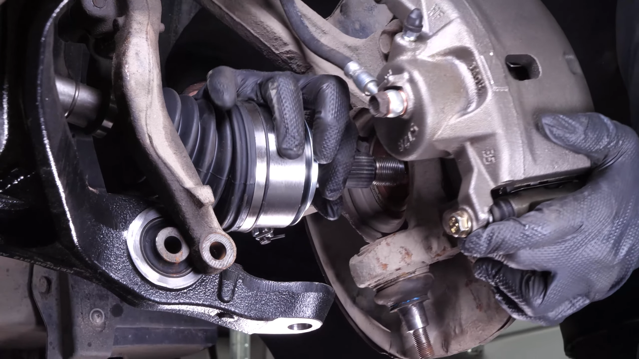 Put the control arm back