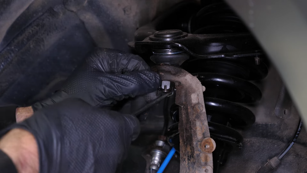 Remove the control arms ball joints