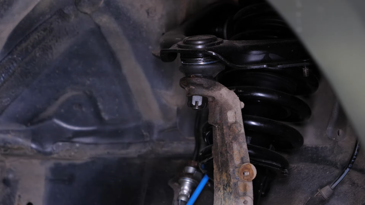 Remove the control arms ball joints