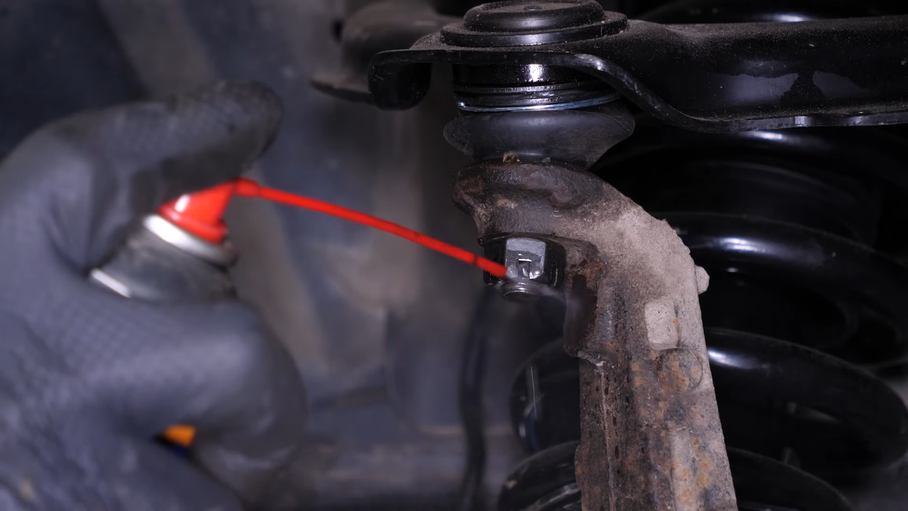 Remove the control arms ball joints