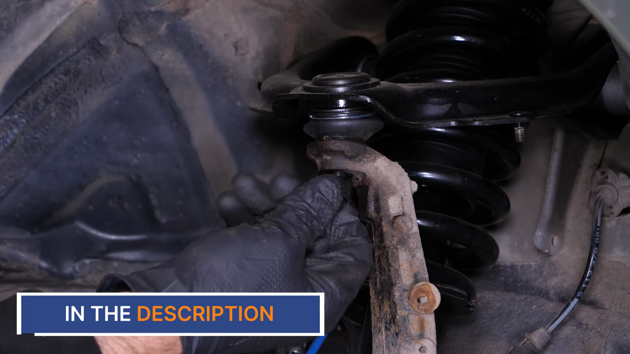 Remove the control arms ball joints