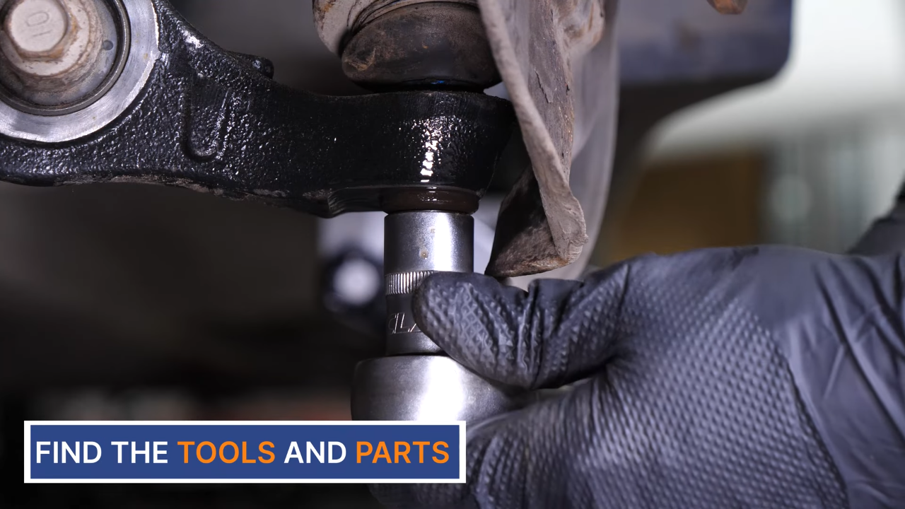 Remove the control arms ball joints