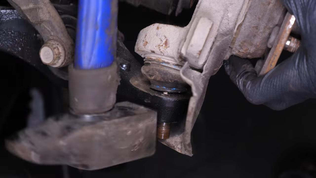 Remove the control arms ball joints