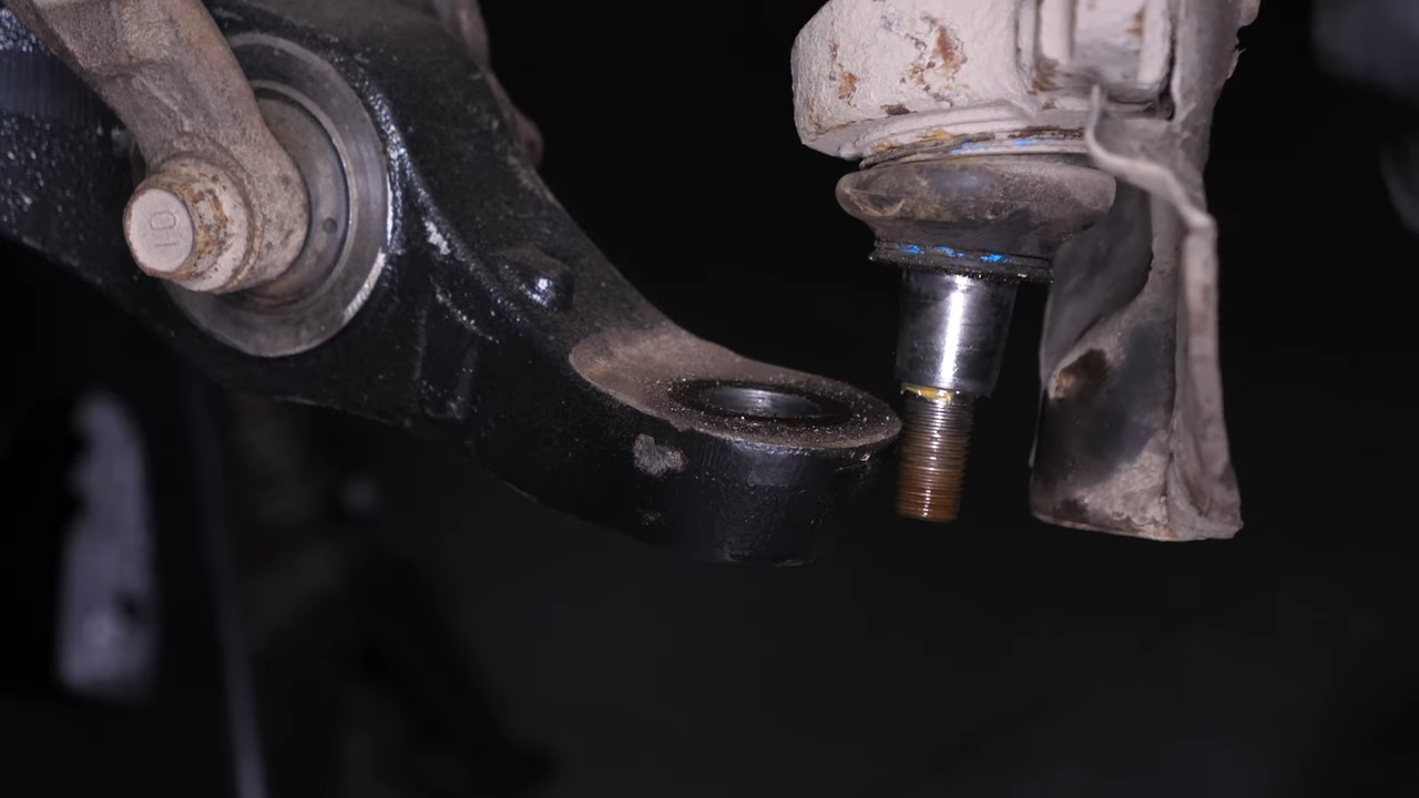 Remove the control arms ball joints