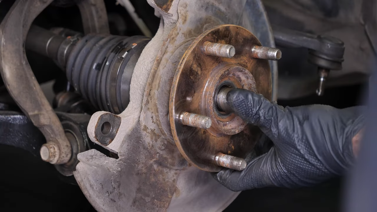Remove the control arms ball joints