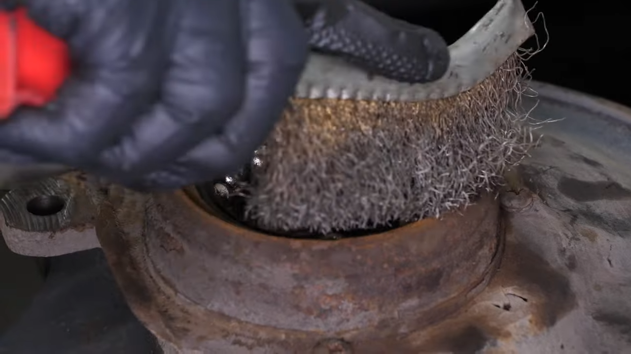 Remove the wheel bearing