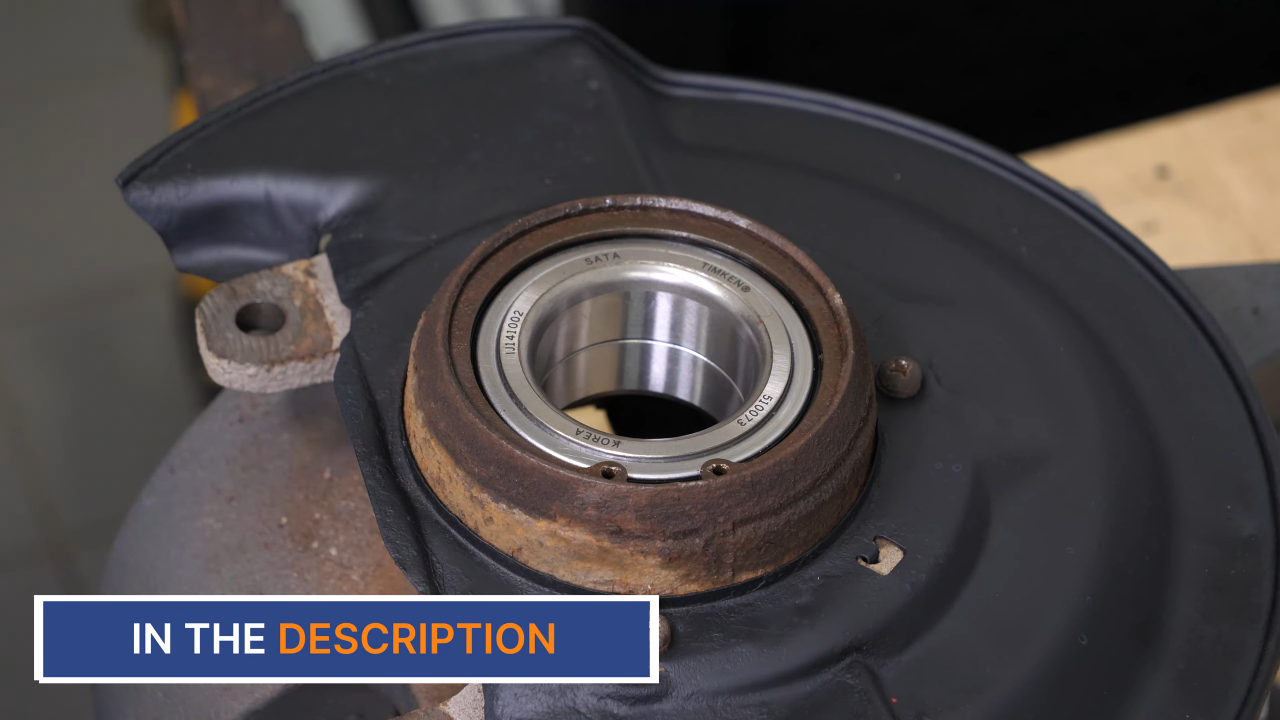 Put the wheel bearing back