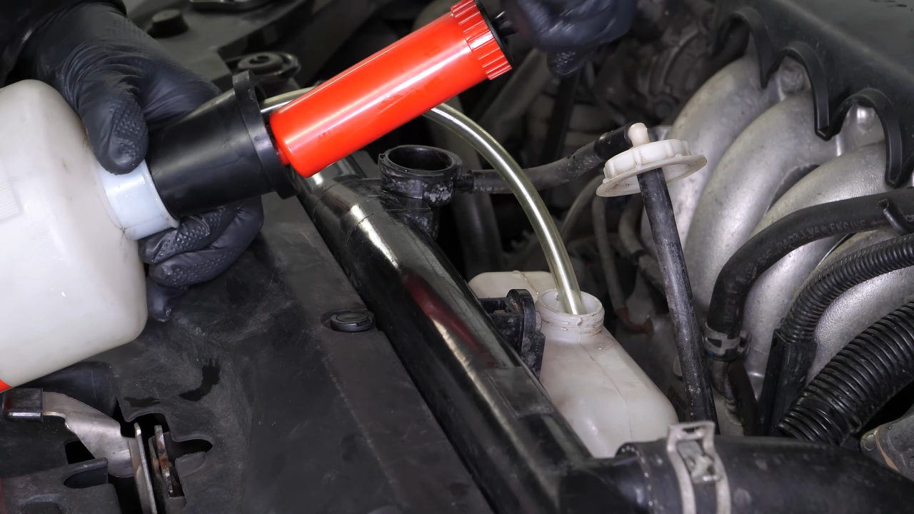 Clean the coolant reservoir