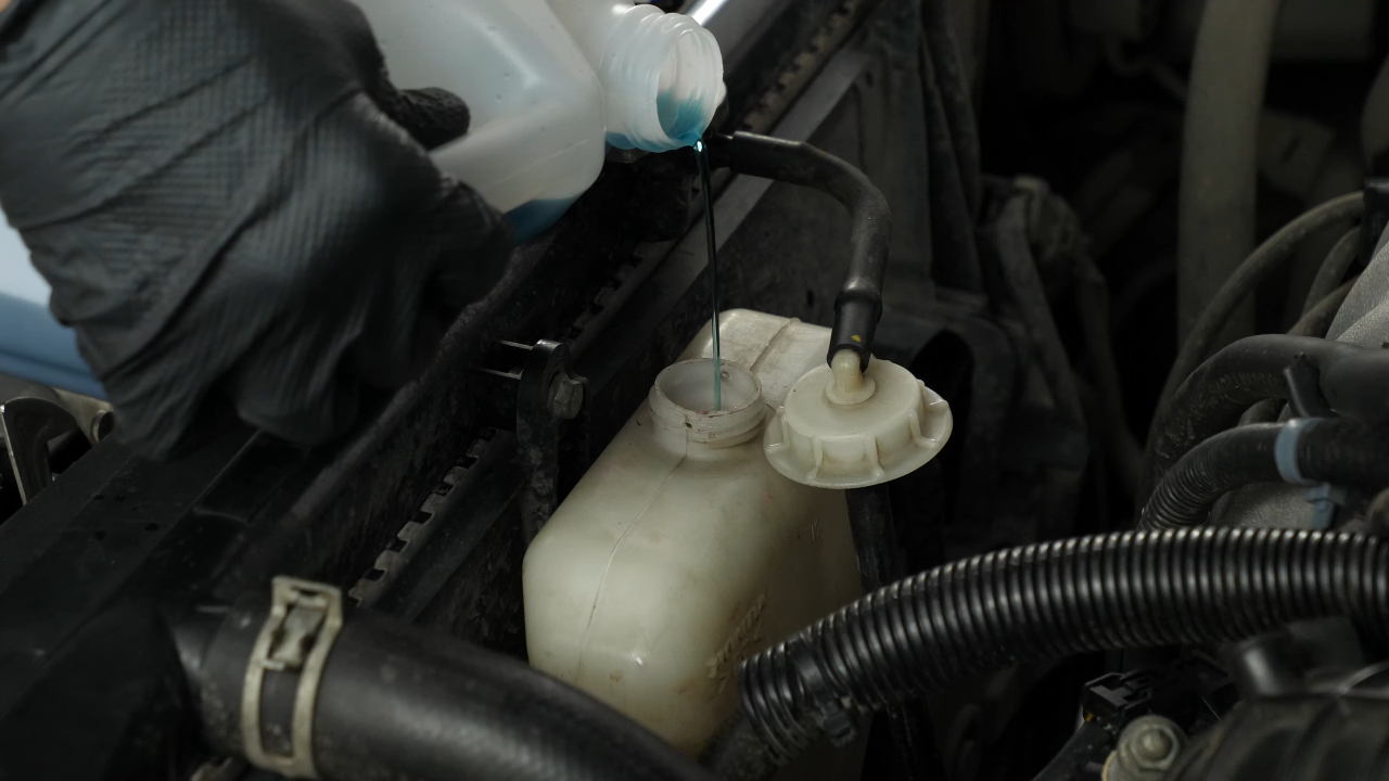 Fill the cooling system with coolant