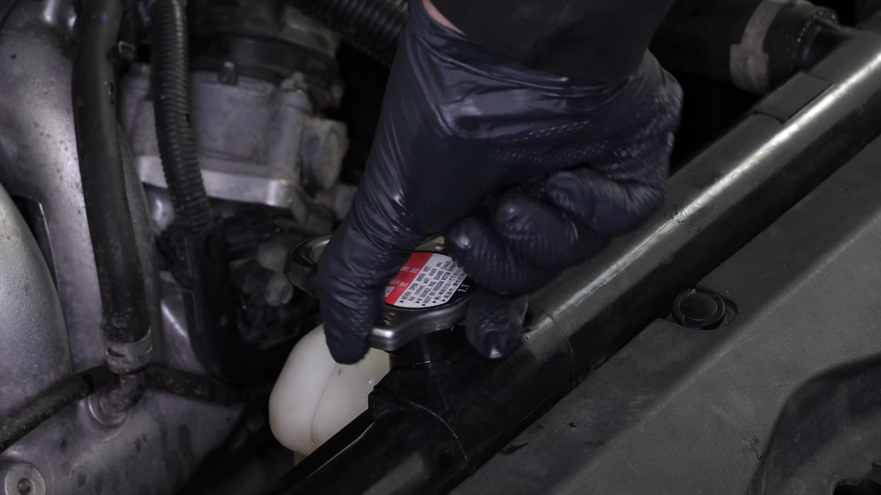 Fill the cooling system with coolant