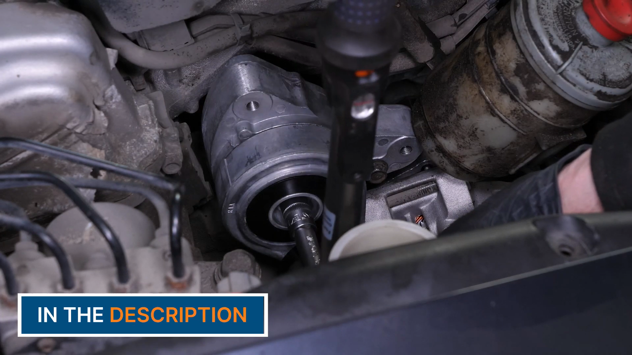 Put the serpentine belt tensioner back 