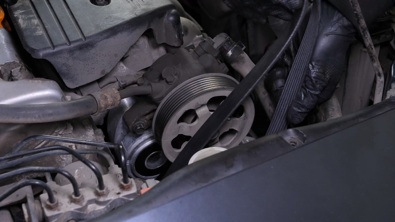 Put the serpentine belt back  
