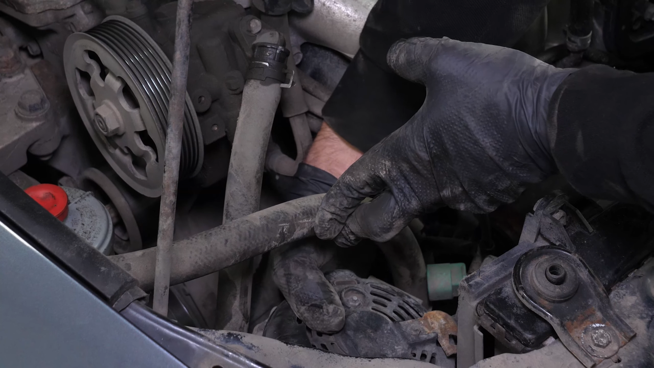 Disconnect the alternator