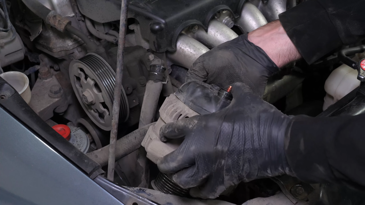 Disconnect the alternator