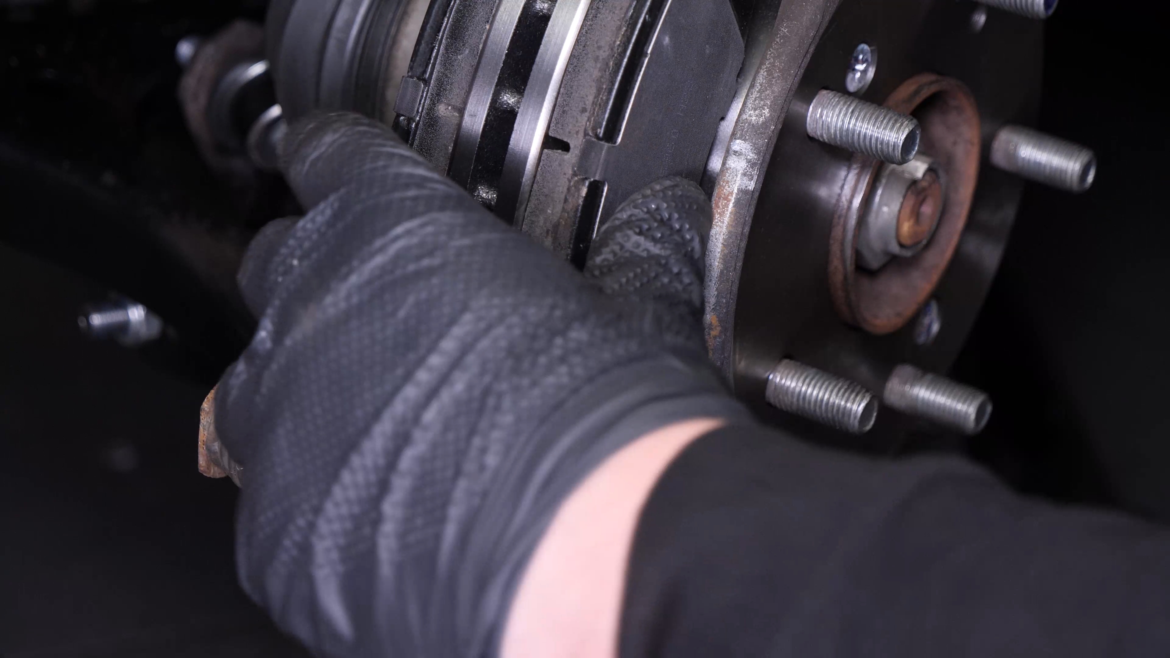 Place the new brake pads