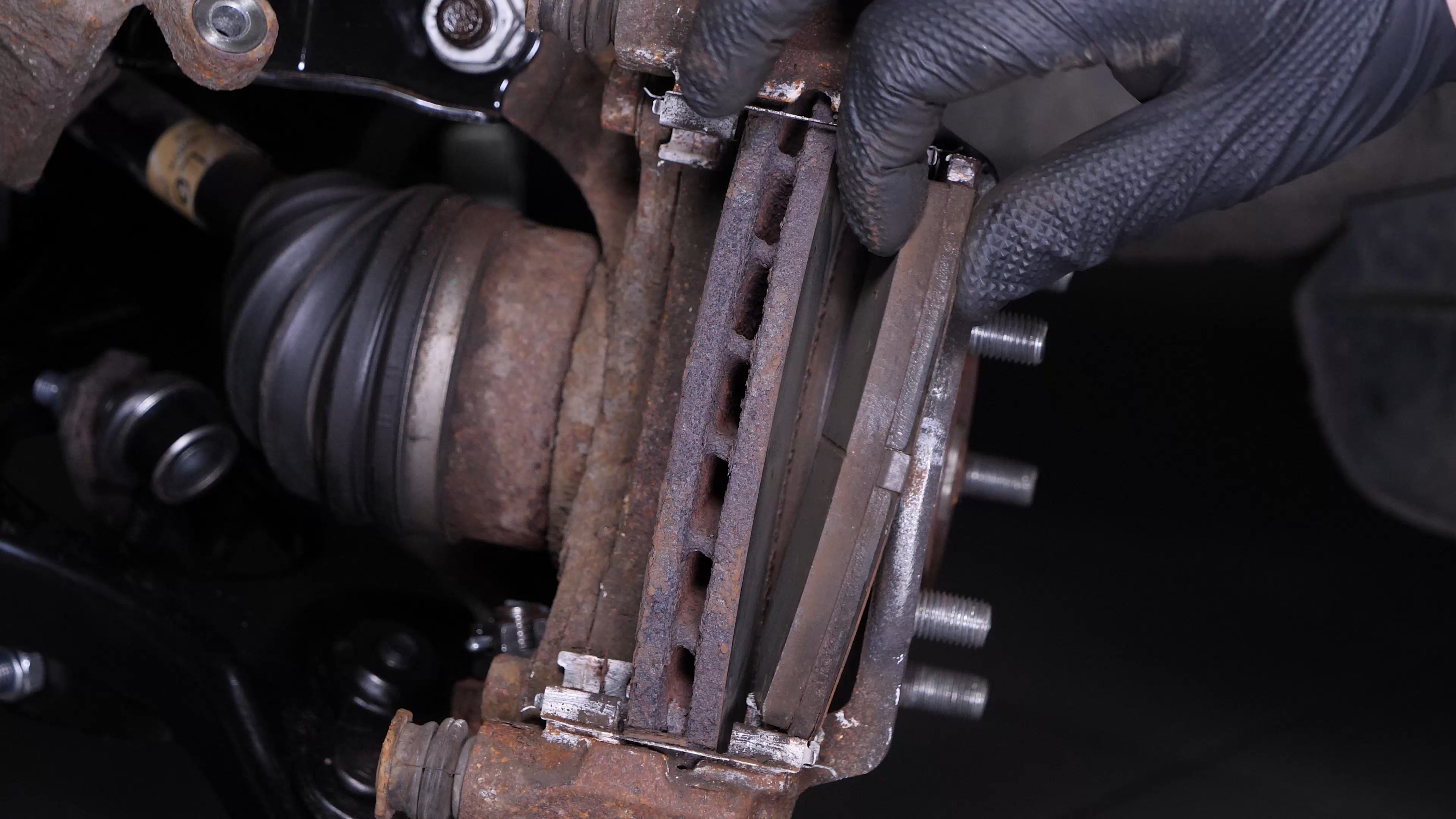 Remove the brake pads