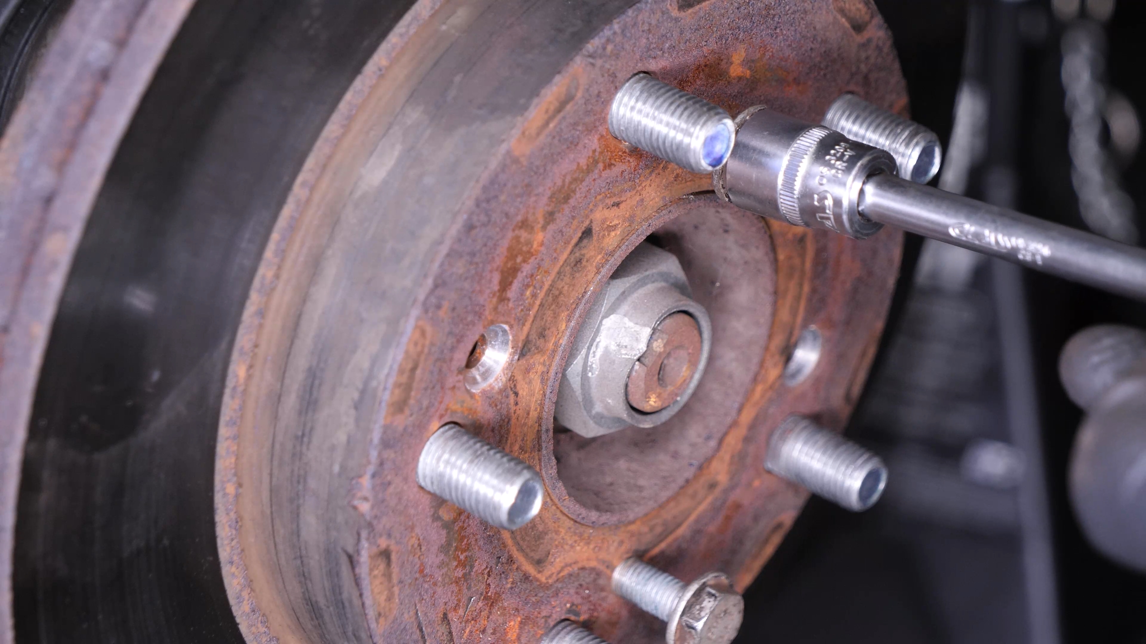 Remove the brake disc