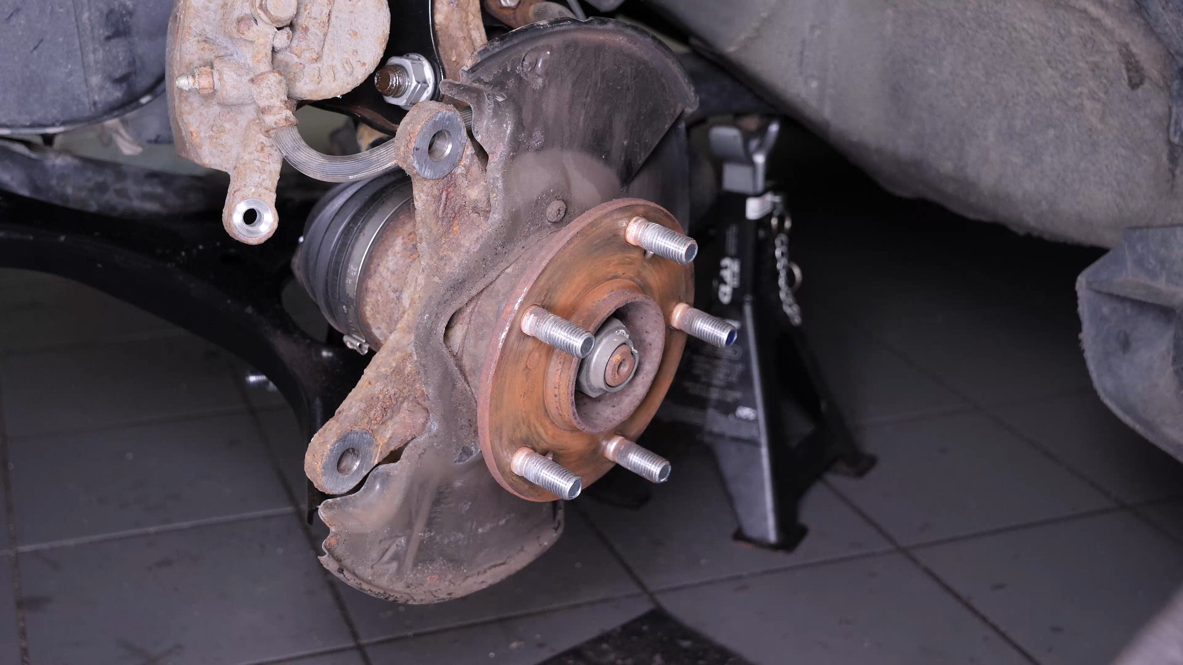 Remove the brake disc