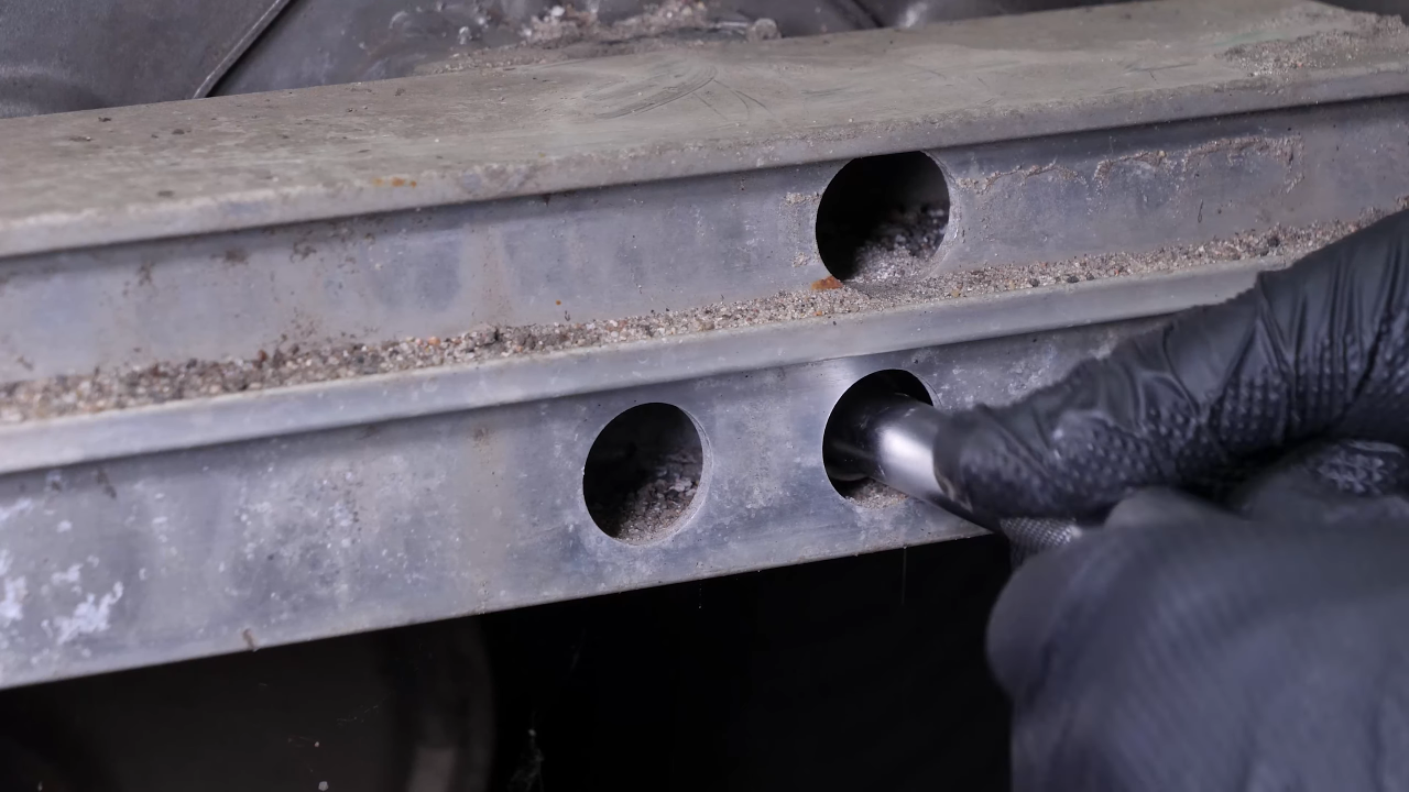 Remove the rear bumper reinforcement