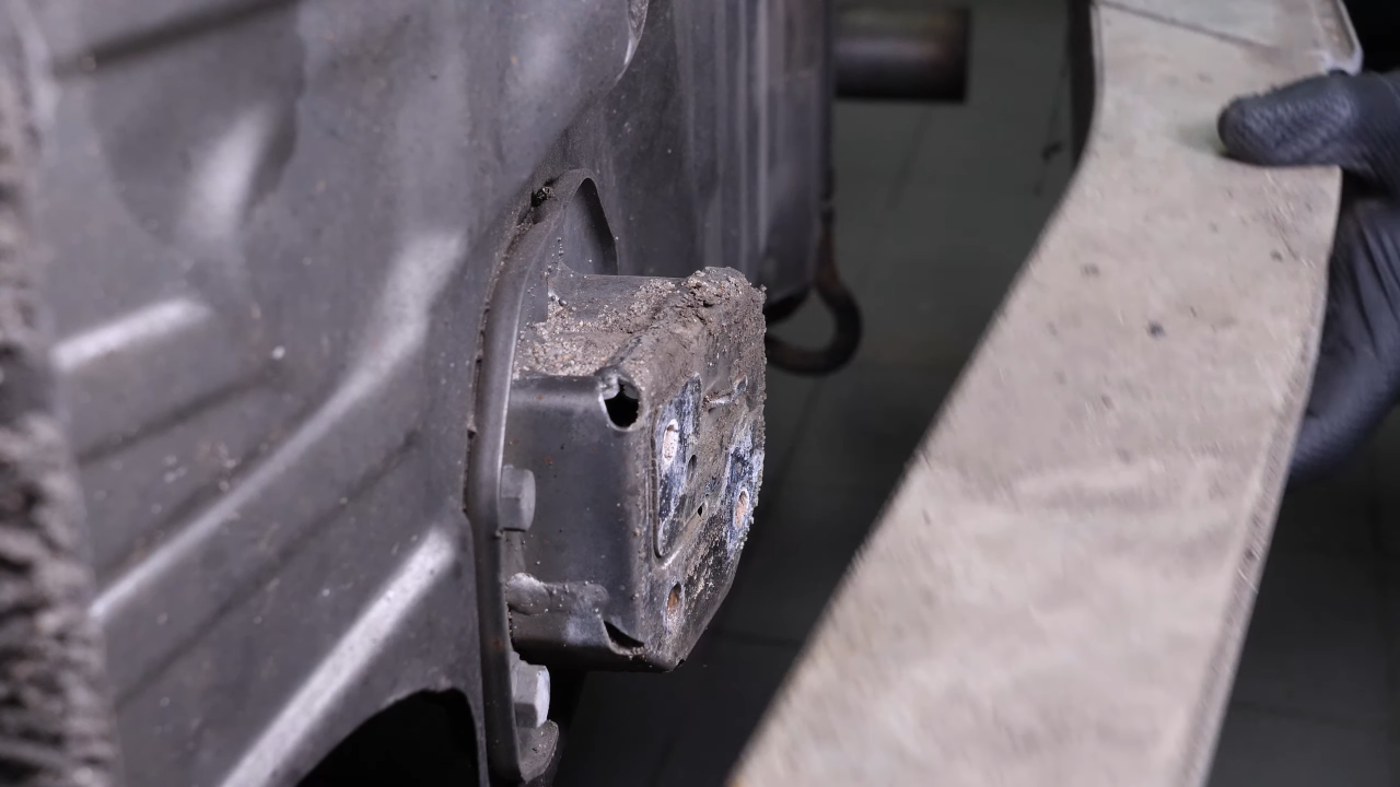 Remove the rear bumper reinforcement